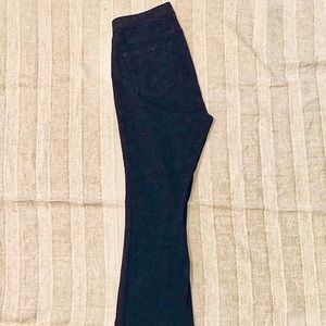 Cello Mid Rise Flare Jeggings in Black